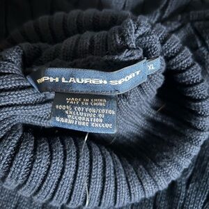 Ralph Loren cable knit sweater.